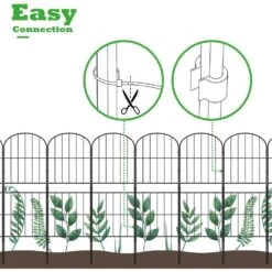 Garden Fencing 10 Pack, 36in (H) X 10. 8ft (L) Rustproof Metal Wire Panel Border -Dewalt Tools Shop black fawey tred inc garden fencing dax7vile 44 1000