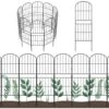 Garden Fencing 10 Pack, 36in (H) X 10. 8ft (L) Rustproof Metal Wire Panel Border