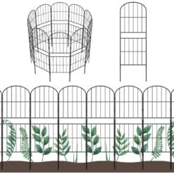 Garden Fencing 10 Pack, 36in (H) X 10. 8ft (L) Rustproof Metal Wire Panel Border