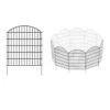 32 In. H X 28 In. W Metal Garden Fence, 5 Panels Rustproof No Dig Animal Barrier Fencing