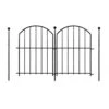 18 Pack Arched Flower Bed Edging Ornamental Wire Border Panel Fencing, 17 In. H Rustproof Metal Decorative Garden Fence -Dewalt Tools Shop black fawey tred inc garden fencing ny250fc 15 64 1000