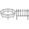 18 In. Decorative Metal Garden Fence 5 Pack, Animal Barrier For Dog Pet, Border Garden Fencing -Dewalt Tools Shop black fawey tred inc garden fencing ny250fc 17 64 1000