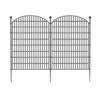43.78 In 10 Panels No Dig Decorative Garden Fence, Rustproof Metal Animal Barrier Ground Stakes Fencing -Dewalt Tools Shop black fawey tred inc garden fencing ny250fc 2 64 1000