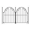 Decorative Garden Fence 10 Panels No Dig Rustproof Metal Fencing 17 In. Animal Barrier Border For Dog