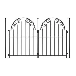 Decorative Garden Fence 10 Panels No Dig Rustproof Metal Fencing 17 In. Animal Barrier Border For Dog
