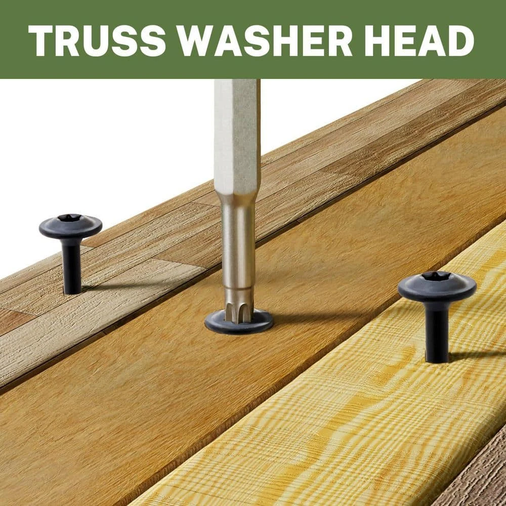 3 In. Black Heavy Duty Rust Resistant Metal Posts Screws For Fencing Wood Lag (50-Pack) 5 3 In. Black Heavy Duty Rust Resistant Metal Posts Screws For Fencing Wood Lag (50-Pack) - Image 3