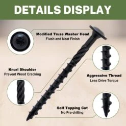 3 In. Black Heavy Duty Rust Resistant Metal Posts Screws For Fencing Wood Lag (50-Pack) 12 3 In. Black Heavy Duty Rust Resistant Metal Posts Screws For Fencing Wood Lag (50-Pack) -Dewalt Tools Shop black fence hardware 6e9m0l2t c3 1000