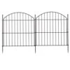 2 Ft. X 20 Ft. Metal Fence Arched Top Animal Barrier Wire Border Panel Fencing For Yard Patio Outdoor Decor, Black -Dewalt Tools Shop black garden fencing 8g2e3a7v 64 1000