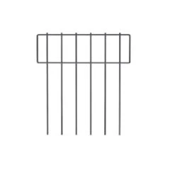17 In. H X 10 Ft. L Barrier Fence, Decorative Garden Fencing, Rustproof Metal Wire Garden Fence, T Shaped (10-Pack)