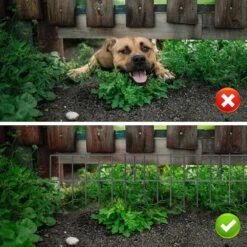 17 In. H X 10 Ft. L Barrier Fence, Decorative Garden Fencing, Rustproof Metal Wire Garden Fence, T Shaped (10-Pack) -Dewalt Tools Shop black garden fencing lt k145 76 1000