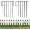 17 In. H X 20 Ft. L Metal Barrier Fence, Decorative Garden Fencing, Rustproof Wire Garden Fence, T Shaped (19-Pack )