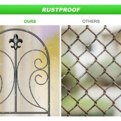 Decorative Garden Fence 10-Pack, 24 In. H X 10 Ft. L, Rustproof Metal Fencing, Arched -Dewalt Tools Shop black garden fencing lt k201 cn 1f 1000