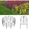Decorative Garden Fence 10-Pack, 24 In. H X 10 Ft. L, Rustproof Metal Fencing, Arched -Dewalt Tools Shop black garden fencing lt k201 cn 64 1000
