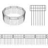17 In. H X 10 Ft. L Metal Garden Fencing Barrier Fence, No Dig (10-Pack)