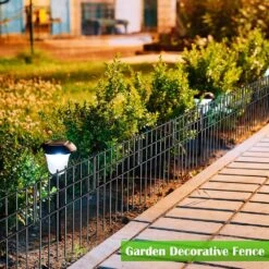 17 In. H X 10 Ft. L Metal Garden Fencing Barrier Fence, No Dig (10-Pack) -Dewalt Tools Shop black garden fencing lt k275 fa 1000