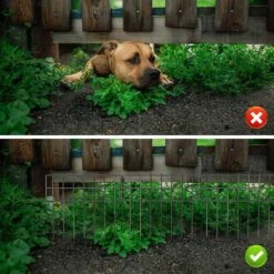 17 In. H X 27 Ft. L Metal Barrier Fence No Dig Garden Fencing (25-Pack) -Dewalt Tools Shop black garden fencing lt k276 4f 1000