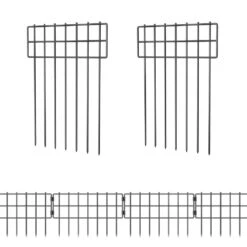 17 In. H X 27 Ft. L Metal Barrier Fence No Dig Garden Fencing (25-Pack)