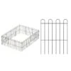 Decorative Metal Garden Fence, 16.5 In. No Dig Animal Barrier Border Fencing (10-Pack) -Dewalt Tools Shop black garden fencing lt k300 64 1000