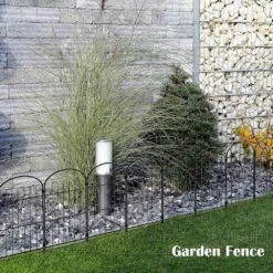 24 In. H X 10 Ft. L Total Coated Metal Rustproof Decorative Garden Fence Panels No Dig Fencing (19-Pack) 13 24 In. H X 10 Ft. L Total Coated Metal Rustproof Decorative Garden Fence Panels No Dig Fencing (19-Pack) -Dewalt Tools Shop black garden fencing lt k315 sj 44 1000