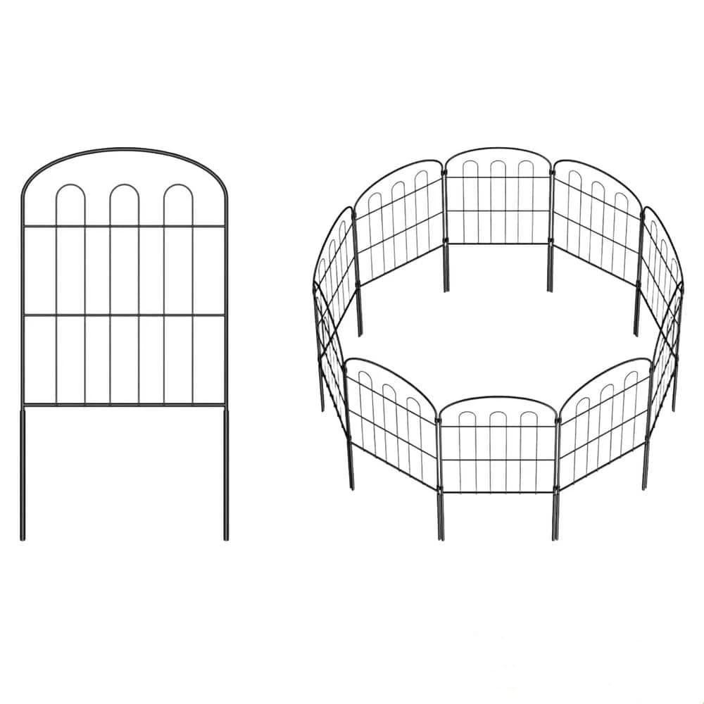 24 In. H X 10 Ft. L Total Coated Metal Rustproof Decorative Garden Fence Panels No Dig Fencing (19-Pack) 3 24 In. H X 10 Ft. L Total Coated Metal Rustproof Decorative Garden Fence Panels No Dig Fencing (19-Pack)