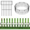Black Metal Decorative Garden Fence, No Dig Animal Barrier Border Fencing Panel (10-Pack) -Dewalt Tools Shop black garden fencing lt k317 sj 64 1000