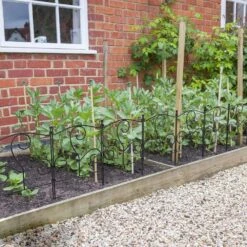 Decorative 16.5 In. H X 10.5 Ft. L Metal Garden Fence Panels No Dig Fencing, Animal Barrier Boarder Rustproof (10-Pack) -Dewalt Tools Shop black garden fencing lt k334 sj fa 1000