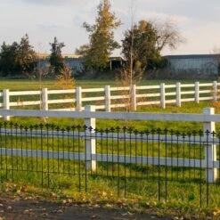 Total 21 Ft. L X 24 In. H, Rustproof Black Metal Fencing, Animal Barrier Border, Decorative Garden Fence (20-Pack) -Dewalt Tools Shop black garden fencing lt k337 sj 44 1000