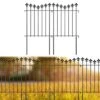 Total 21 Ft. L X 24 In. H, Rustproof Black Metal Fencing, Animal Barrier Border, Decorative Garden Fence (20-Pack) 2 Total 21 Ft. L X 24 In. H, Rustproof Black Metal Fencing, Animal Barrier Border, Decorative Garden Fence (20-Pack) -Dewalt Tools Shop black garden fencing lt k337 sj 64 1000