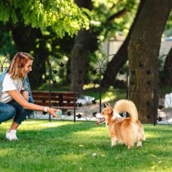 Total 10 Ft. L X 38 In. H, No Dig Metal Garden Decorative Fencing, Black Garden Fence (10-Pack) -Dewalt Tools Shop black garden fencing lt k338 sj 1f 1000