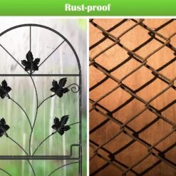 Total 10 Ft. L X 38 In. H, No Dig Metal Garden Decorative Fencing, Black Garden Fence (10-Pack) -Dewalt Tools Shop black garden fencing lt k338 sj fa 1000