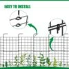 12 In. Outdoor Metal Rust Proof Landscape Fencing 8-Panels Garden Fence (16-Piece) -Dewalt Tools Shop black garden fencing lt k69 64 1000