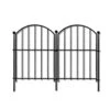 21in. X 10ft. Rustproof Metal No Dig Fence Animal Barrier,Flower Bed Edging Ornamental Wire Border Panel Fencing,10pack -Dewalt Tools Shop black garden fencing ogsa05 1023 64 1000