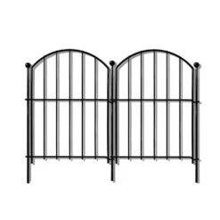 21in. X 10ft. Rustproof Metal No Dig Fence Animal Barrier,Flower Bed Edging Ornamental Wire Border Panel Fencing,10pack