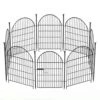 40 In. Metal Outdoor Tall Garden Fence With Gate-o Dig Animal Barrier Garden Fencing In Black (8 Panel) -Dewalt Tools Shop black garden fencing ogsa10011 64 1000