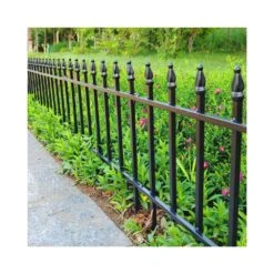 N/A 18 In. High Metal Garden Fence, 5 Panels, 9.17 Ft. Long, Rustproof Border Fencing For Yards And Flower Beds -Dewalt Tools Shop black garden fencing ogsa11011 31 1000