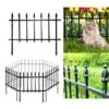 N/A 18 In. High Metal Garden Fence, 5 Panels, 9.17 Ft. Long, Rustproof Border Fencing For Yards And Flower Beds -Dewalt Tools Shop black garden fencing ogsa11011 64 1000