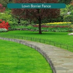 26 Ft. L X 13 In. H 18 Panels Decorative Black Metal Garden Fence No Dig Garden Fencing Border -Dewalt Tools Shop black garden fencing on zl02 fa 1000