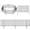 12.6in. H X 10 Ft. L Black Metal Fencing 7 Panels Decorative Garden Fence No Dig -Dewalt Tools Shop black garden fencing on zl08 64 1000