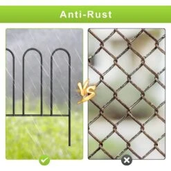 12.7 In. H X 10 Ft. L 7 Panels Decorative Garden Fence No Dig Flower Bed Fencing Animal Barrier Black Metal Fencing 13 12.7 In. H X 10 Ft. L 7 Panels Decorative Garden Fence No Dig Flower Bed Fencing Animal Barrier Black Metal Fencing -Dewalt Tools Shop black garden fencing on zl09 44 1000