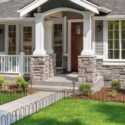 12.7 In. H X 10 Ft. L 7 Panels Decorative Garden Fence No Dig Flower Bed Fencing Animal Barrier Black Metal Fencing 11 12.7 In. H X 10 Ft. L 7 Panels Decorative Garden Fence No Dig Flower Bed Fencing Animal Barrier Black Metal Fencing -Dewalt Tools Shop black garden fencing on zl09 4f 1000