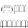 12.7 In. H X 10 Ft. L 7 Panels Decorative Garden Fence No Dig Flower Bed Fencing Animal Barrier Black Metal Fencing -Dewalt Tools Shop black garden fencing on zl09 64 1000