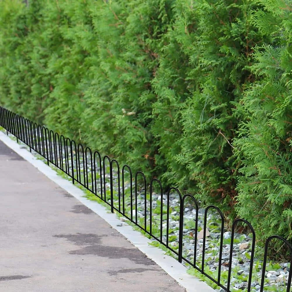 12.7 In. H X 10 Ft. L 7 Panels Decorative Garden Fence No Dig Flower Bed Fencing Animal Barrier Black Metal Fencing 9 12.7 In. H X 10 Ft. L 7 Panels Decorative Garden Fence No Dig Flower Bed Fencing Animal Barrier Black Metal Fencing - Image 7