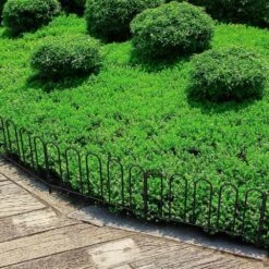 12.7 In. H X 26 Ft. L Black Metal Decorative Garden Fence 18 Panels Animal Barrier Wire No Dig Fencing -Dewalt Tools Shop black garden fencing on zl10 76 1000