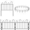 19.5 In. H X 26 Ft. L Decorative Garden Fence Rustproof Black Metal Wire Garden Border Fencing (18-Pack) -Dewalt Tools Shop black garden fencing on zl14 64 1000