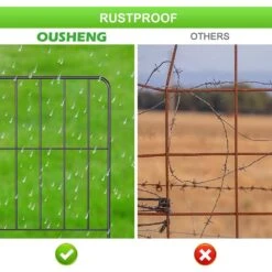 10 Ft. L X 24 In. H Square Metal Garden Fence Rustproof Wire Fencing Border Decorative (10-Pack Total) -Dewalt Tools Shop black garden fencing pl2109 a28 1f 1000