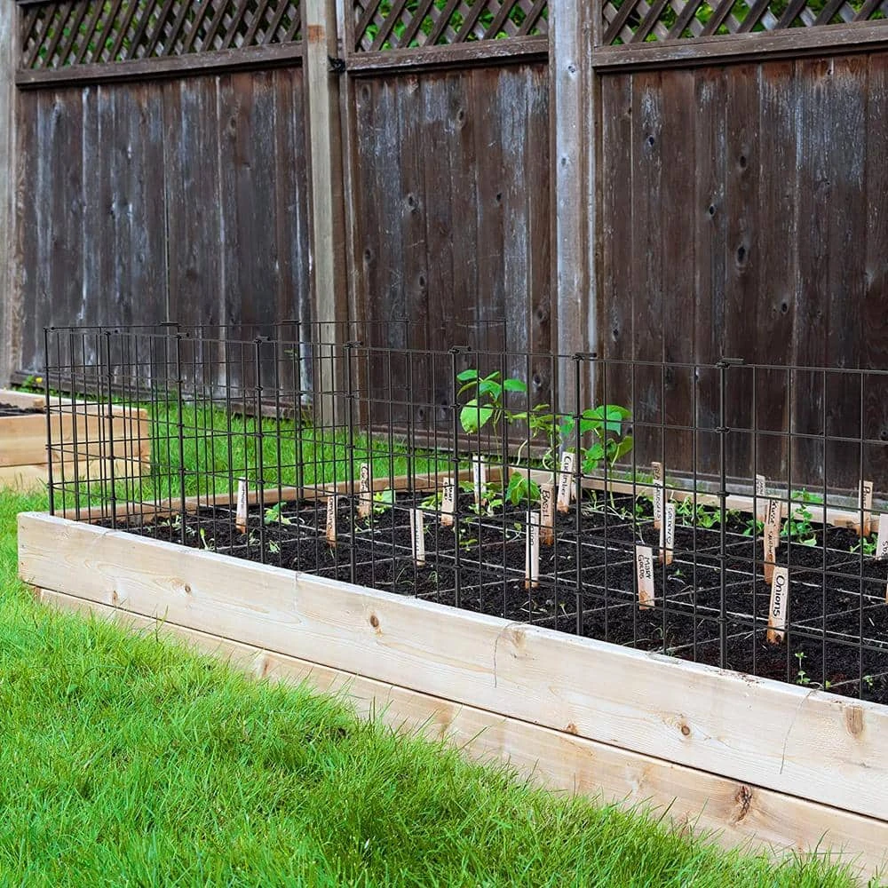 Rustproof Metal Wire Border Animal Barrier, 23.2 In. Garden Fence Fencing In Black (35-Pack) 4 Rustproof Metal Wire Border Animal Barrier, 23.2 In. Garden Fence Fencing In Black (35-Pack) - Image 2