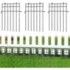 10 Panels No Dig Barrier Fence Rustproof Metal Garden Fencing, 17 In. H X 10 Ft. L -Dewalt Tools Shop black garden fencing pl2109 a45 qd 64 1000