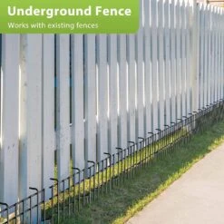 10 Panels No Dig Barrier Fence Rustproof Metal Garden Fencing, 17 In. H X 10 Ft. L -Dewalt Tools Shop black garden fencing pl2109 a45 qd fa 1000