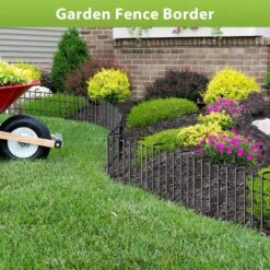 17 In. H X 25 Ft. L No Dig Barrier Fence Rustproof Metal Garden Fencing, 25-Panels -Dewalt Tools Shop black garden fencing pl2109 a46 qd 44 1000