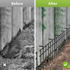 17 In. H X 25 Ft. L No Dig Barrier Fence Rustproof Metal Garden Fencing, 25-Panels -Dewalt Tools Shop black garden fencing pl2109 a46 qd 76 1000